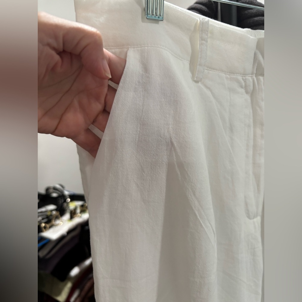436. Commense Wide Leg White High-Rise Pants. NWT! - Picture 5 of 8